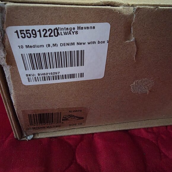 ⭐ Vintage Havana ALWAYS Denim & Silver Star Mid-Top Sneakers – Size 10 – NWT - Picture 5 of 5